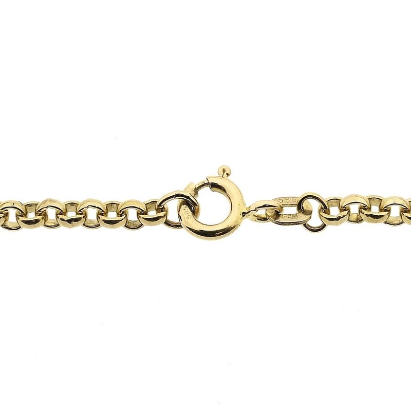 Image 3 of Gold jasseron link bracelet | 18.5 cm
