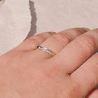 Image 4 of Gold ring with diamond; 0.05 ct. | Jeunesse