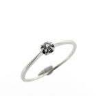 Image 1 of White gold solitaire ring with diamond | 0.06 ct.