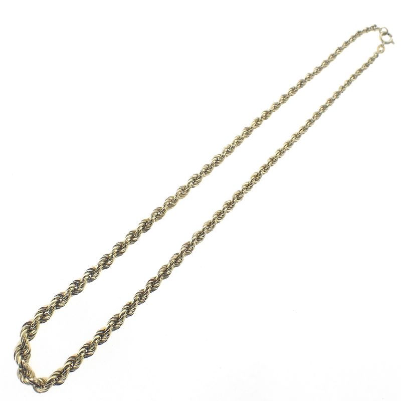 Image 8 of Gold twisted link chain | 45 cm