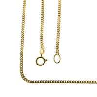 Long gold gourmet link necklace | 71 cm