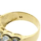 Image 6 of Gold ring with aquamarine and diamond | 0.05 ct.