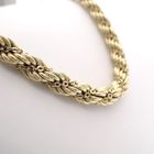 Image 4 of Gold twisted mesh link necklace