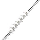 Afbeelding 8 van Witgouden visgraat schakelarmband met diamanten; 0,24 ct. | 19,5 cm