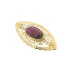 Image 8 of Vintage gold brooch with garnet