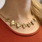 Image 8 of Fantasy link chain with Japanese Ginkgo leaves
