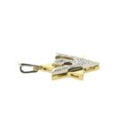 Image 4 of 18K Star of David Peace Dove Pendant with Diamond | 0.095 ct.