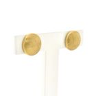 Image 3 of Gold matted stud earrings | Sphere