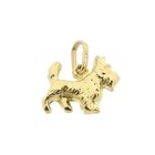 Image 5 of Gold minimalist pendant of a dog | Scottish Terrier