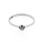 Image 6 of White gold solitaire ring with 0.02 ct. diamond | Desiree