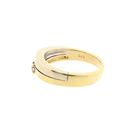 Image 7 of Bicolor Gold Ring with Diamond; 0.11 ct.