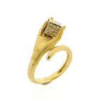 Image 3 of Carrera y Carrera vintage gold ring with diamonds; 0.20 ct.