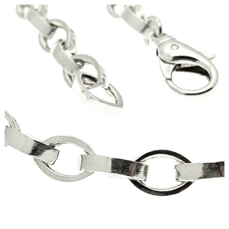 Image 2 of Silver anchor link chain | 44 cm