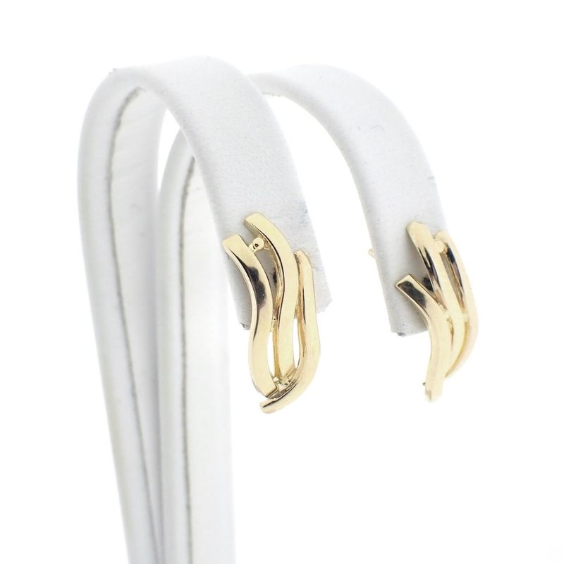 Image 1 of Gold vintage fantasy stud earrings