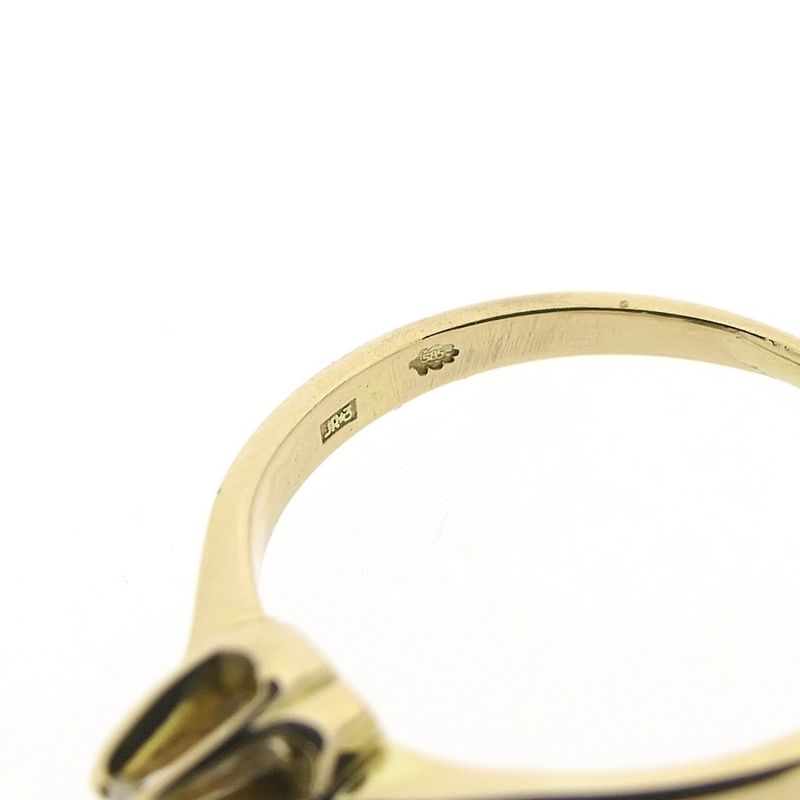 Image 6 of Gold solitaire ring with diamond | 0.03 ct.