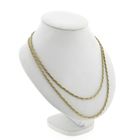 Image 3 of Gold Long Braided Fox Tail Necklace | 87.5 cm