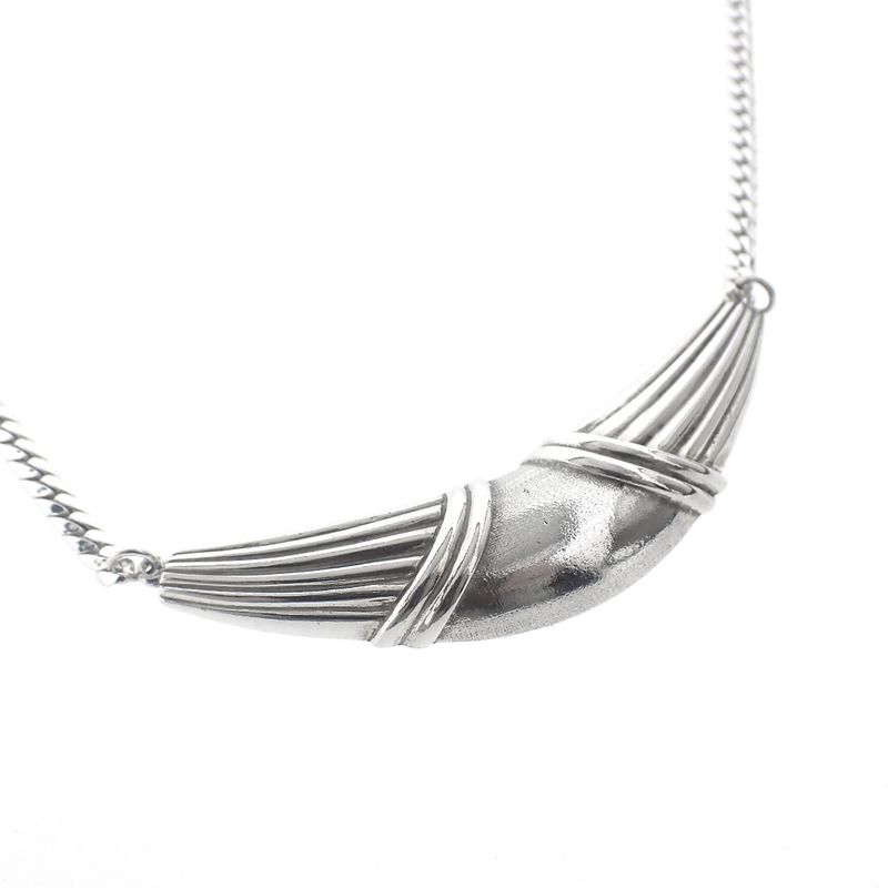 Image 4 of Silver necklace with fixed pendant | 43 cm
