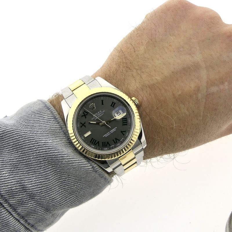 Image 12 of Rolex Datejust II 'Wimbledon' 116333; Gold/steel men's watch