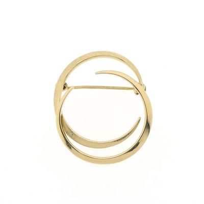 Image 1 of Vintage gold fantasy brooch