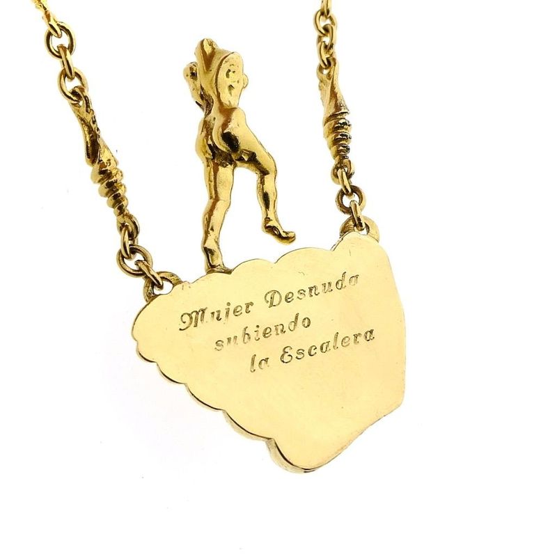 Image 6 of Gold chain/bracelet; Salvador Dalí, Mujer Desnuda Subiendo la Escalera