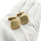 Image 6 of Gold cufflinks with pattern | Vintage