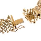 Image 7 of Gold gallery wire link bracelet