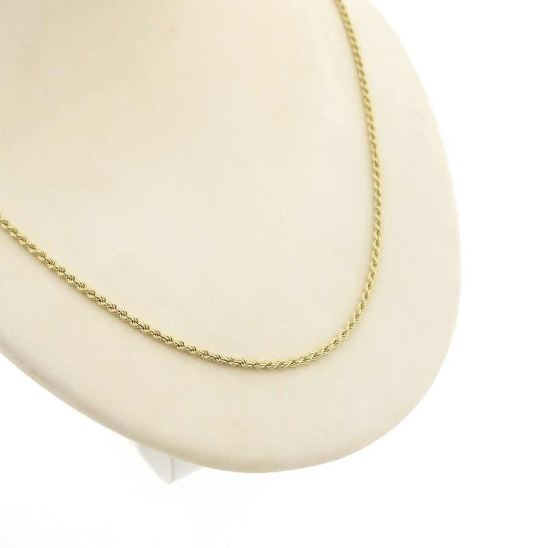 Image 9 of Gold long twisted link chain