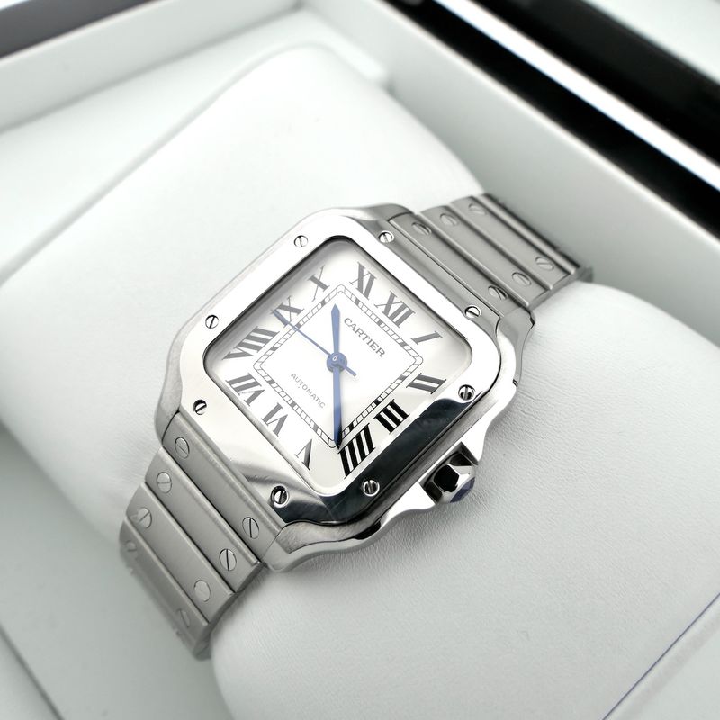 Image 14 of Cartier Santos 'Medium' 4075 WSSA0029; Automatic unisex watch