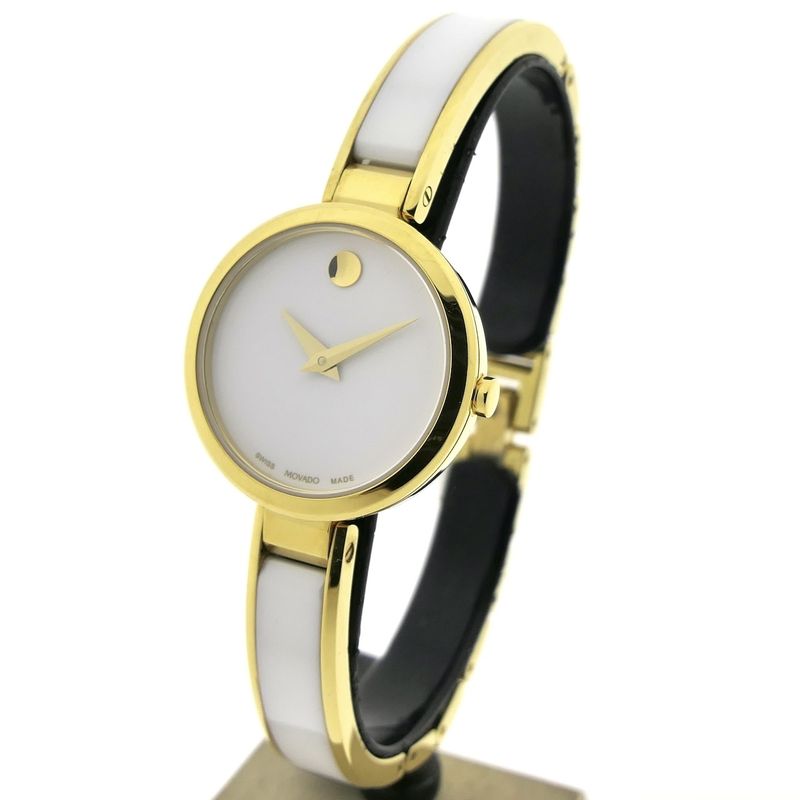 Image 2 of Movado Classic Moda; Women's cocktail watch with ceramic; 0607715