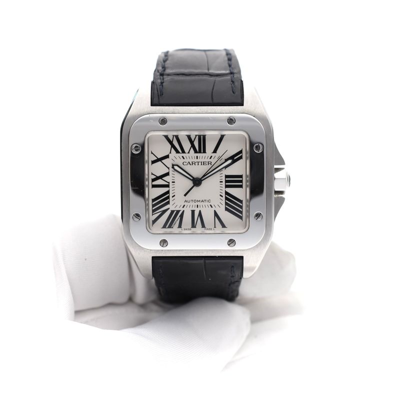 Image 8 of Cartier Santos Automatic 100 XL W20076X8; Men's Watch