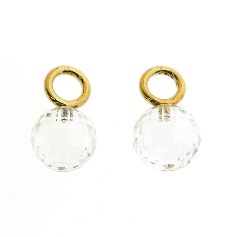 Image 3 of 18K Gold Zirconia Earrings | Blush