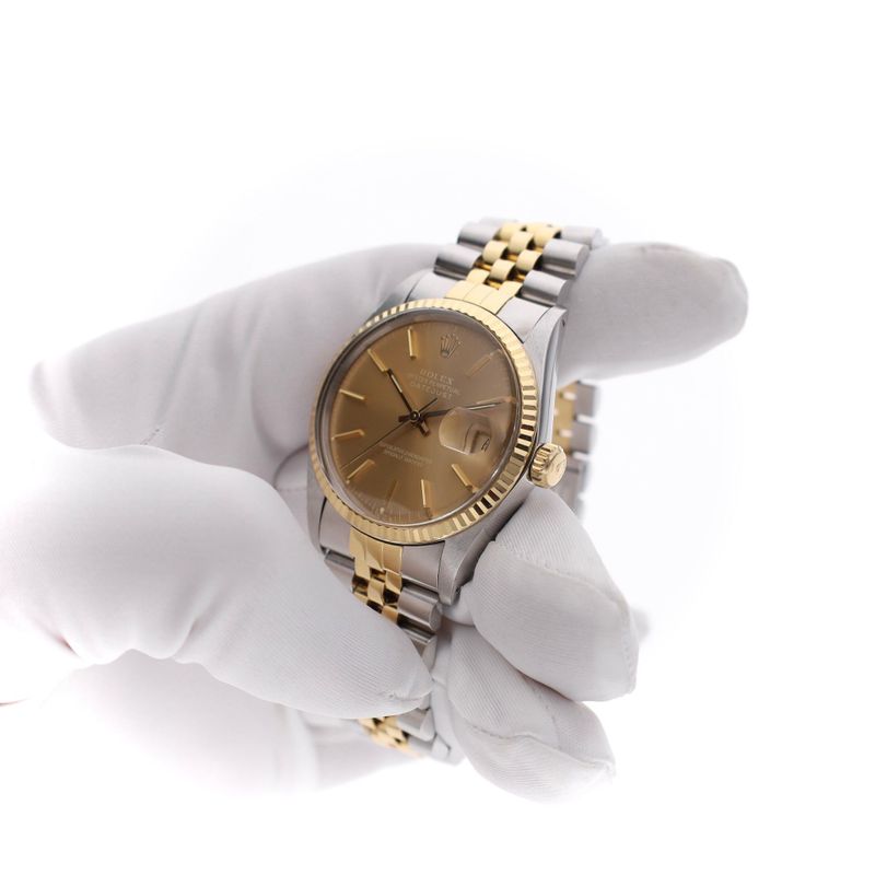 Image 11 of Rolex Datejust 36mm 16013; Automatic Bi-color Watch (Full Set '85)