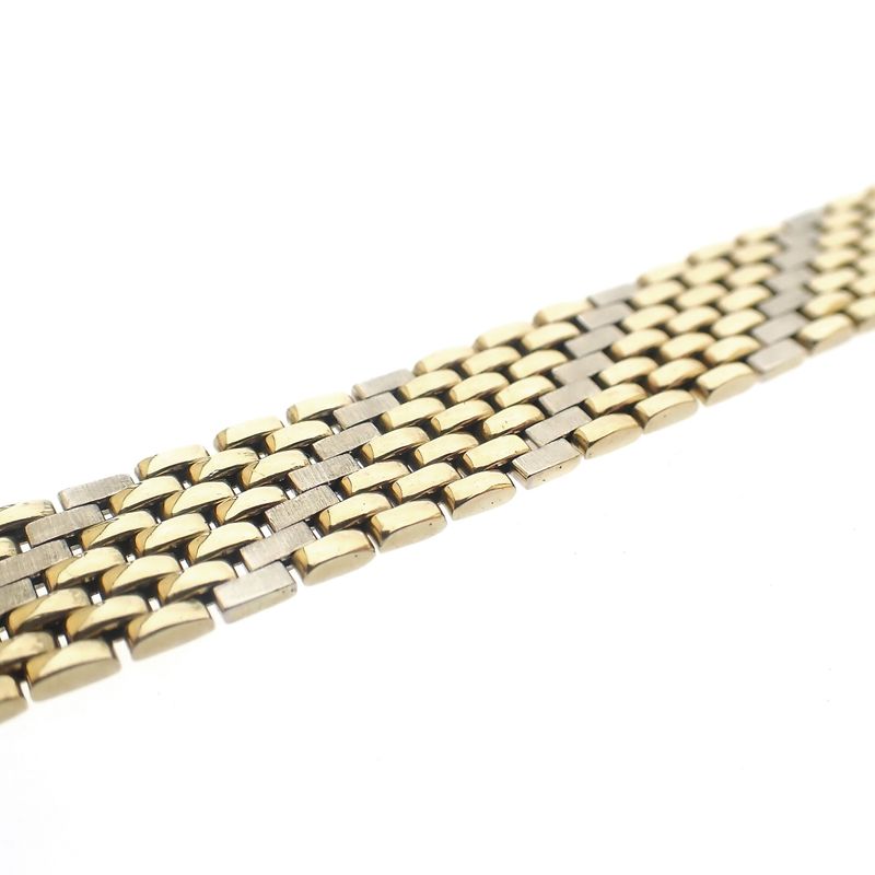 Image 3 of Two-tone gold panther link bracelet
