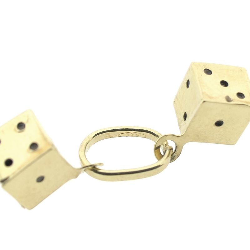 Image 8 of 9 carat pendant/charm of two dice