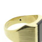 Image 4 of Gold signet ring with onyx | Men