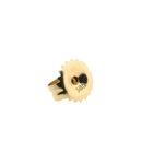 Image 6 of Tricolor gold stud earrings