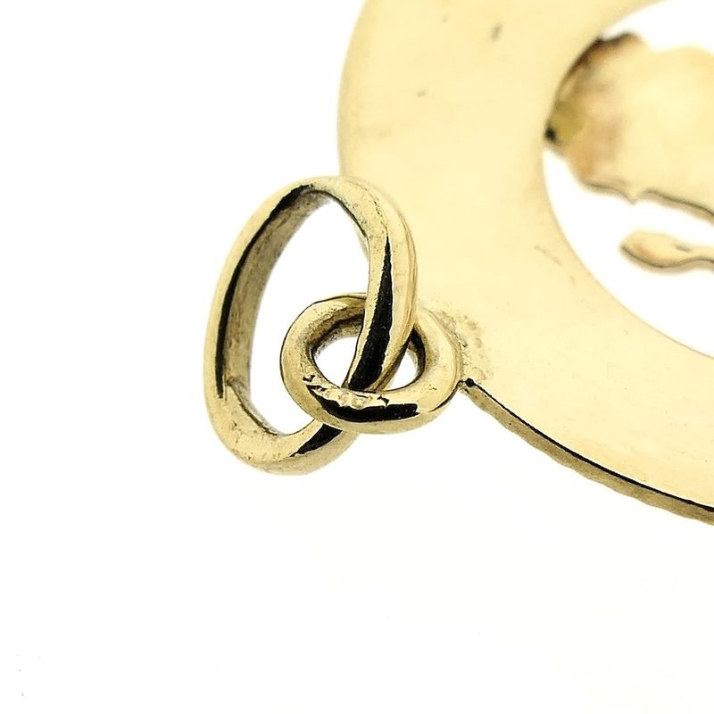 Image 4 of Fabiola gold zodiac sign pendant; Leo