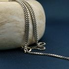 Image 2 of White gold Venetian chain | 43.5 cm