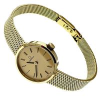 Omega Genève Vintage; 14k. gouden dames horloge