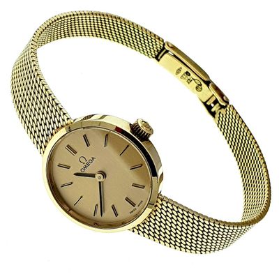 Image 1 of Omega Genève Vintage; 14k. gouden dames horloge
