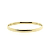 Gold smooth slave bracelet | Ø 65 mm