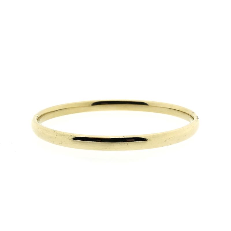 Image 1 of Gold smooth slave bracelet | Ø 65 mm