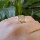 Image 11 of Vintage gold signet ring with zirconia | Men