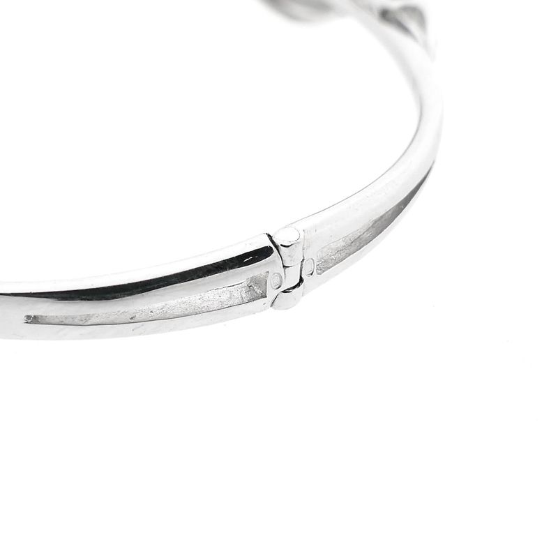 Afbeelding 12 van Witgouden slavenarmband met diamanten; 0,17 ct. 