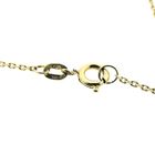Image 7 of Gold anchor link necklace with a fixed pendant; diamond 0.005 ct. | 43.5 cm