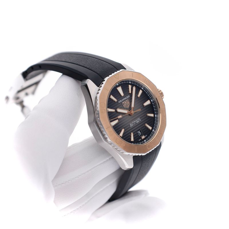 Image 4 of TAG Heuer Aquaracer Professional 200 Date WBP2151.FT6199; Gold/Stainless Steel Men's Watch