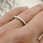 Image 7 of 18K white gold alliance ring with 0.4 ct diamond