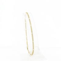 Gold Figaro link bracelet