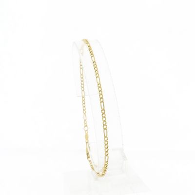 Image 1 of Gold Figaro link bracelet