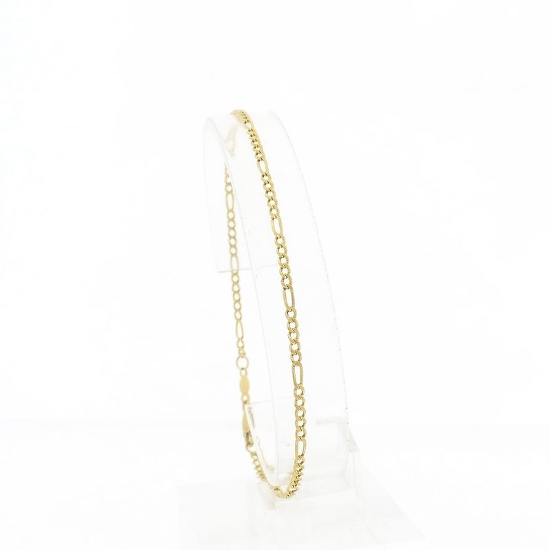 Image 1 of Gold Figaro link bracelet
